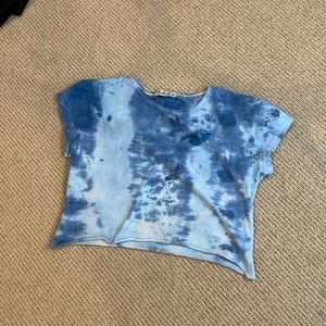 Tie Dye Blue crop top